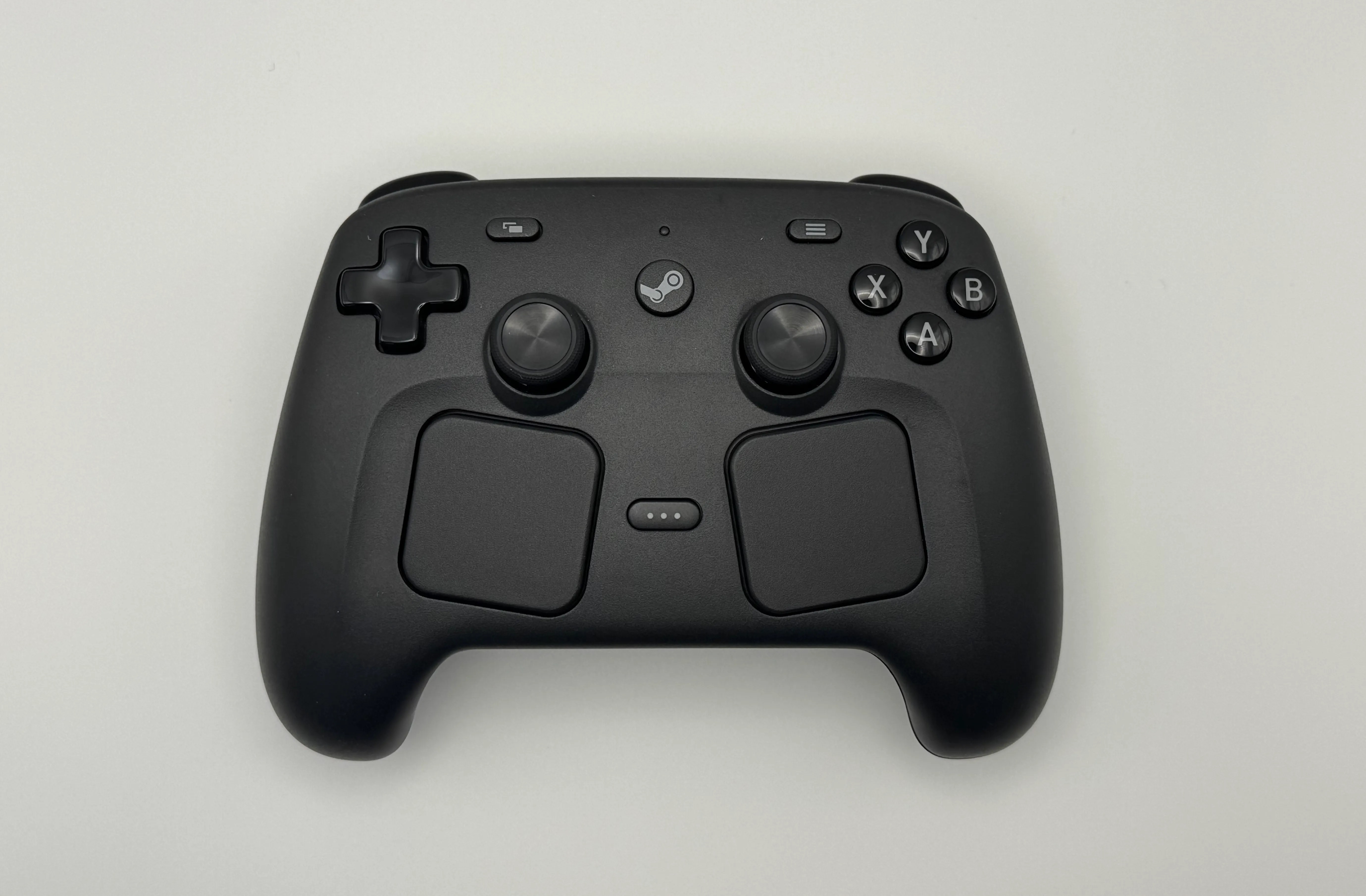 Overhead view of the new 2026 Steam Controller