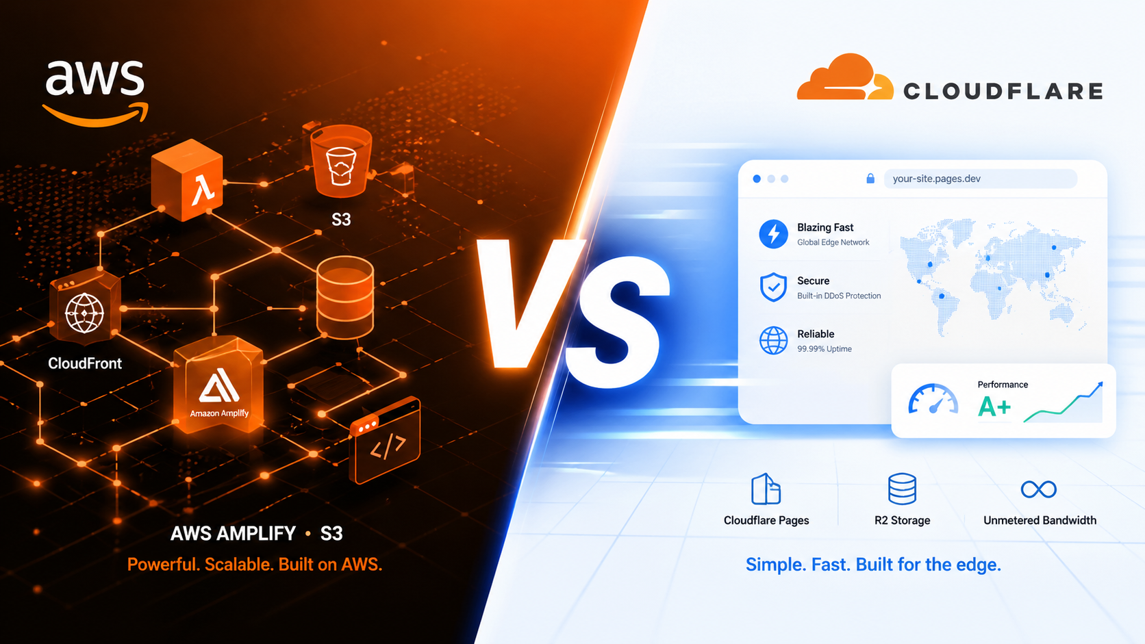 AWS Amplify vs Cloudflare Pages vs S3 (2026): Costs, Speed & Best Choice